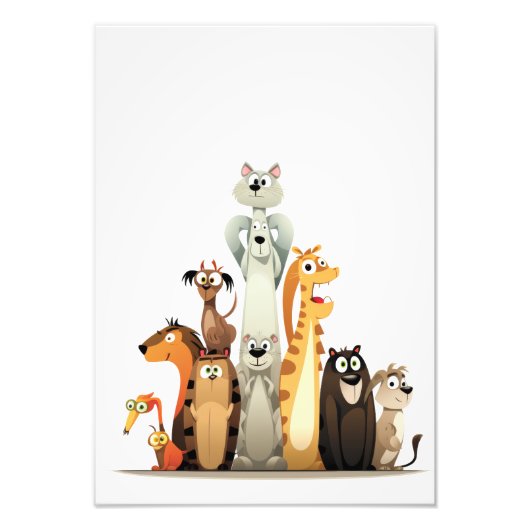 Impression Photo les animaux amusants (Devant)