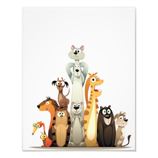 IMPRESSION PHOTO LES ANIMAUX AMUSANTS (Devant)
