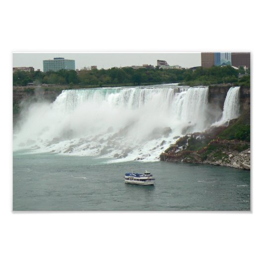 Impression Photo Les chutes du Niagara du côté canadien (Devant)