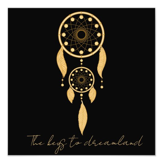 Impression Photo Les clés du pays des rêves, attrapeur de rêve (Devant)