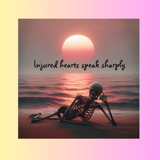 Impression Photo Les coeurs blessés parlent très fort |