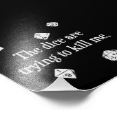 Impression Photo Les dés essaient de me tuer (Coin)