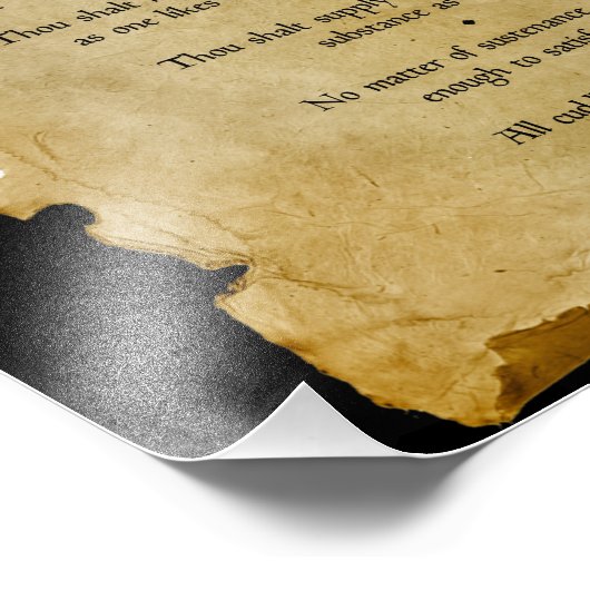 Impression Photo Les dix commandements du chat (Coin)