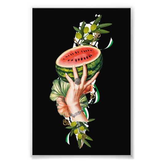 Impression Photo Les éléments palestiniens traditionnels en palesti (Devant)