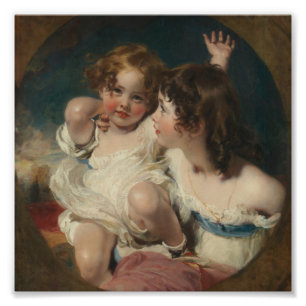 Impression Photo Les enfants Calmady (Emily, 1818-? 1906, et Laura