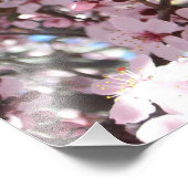 Impression Photo Les fleurs roses sur l'arbre à fleurs ornemental (Coin)