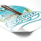 Impression Photo Les Gets france logo ski (Coin)