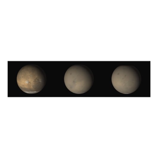 Impression Photo Les grandes tempêtes de poussière de 2001 sur Mars (Devant)