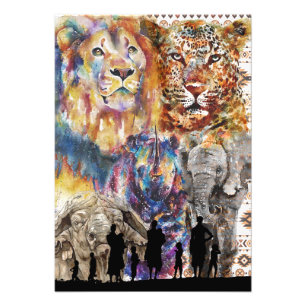 Impression Photo Les grands 5 - l'Afrique