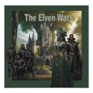 Impression Photo Les Guerres Elven, Livre 2 Couverture Art
