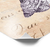 Impression Photo Les hiboux vous regardent Collage Vintage (Coin)