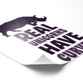 Impression Photo Les licornes réelles ont des courbes (Coin)