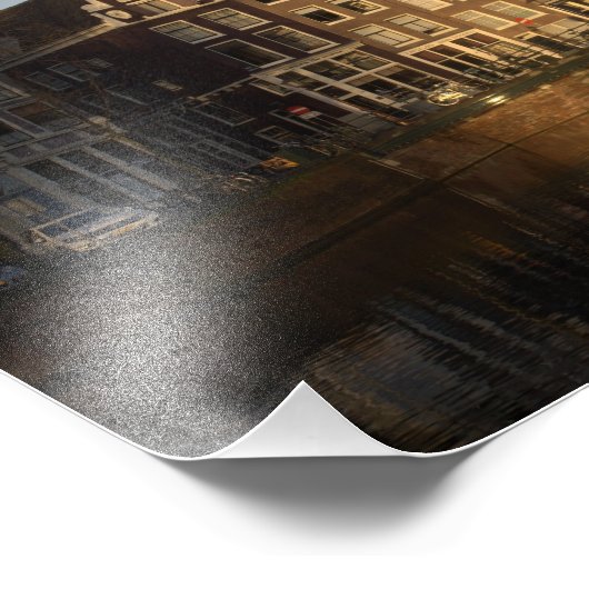 Impression Photo Les maisons des canaux (Coin)