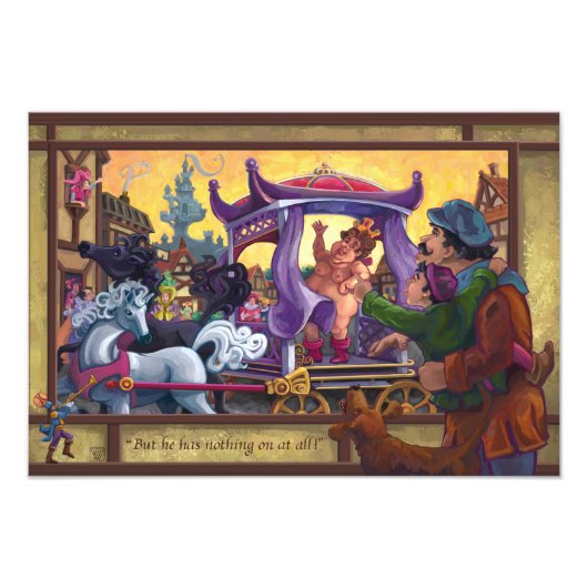 Impression Photo Les nouveaux vêtements de l'empereur (Devant)