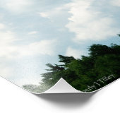 Impression Photo Les nuages rencontrent les arbres (Coin)