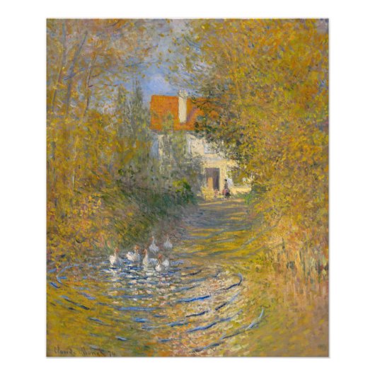 Impression Photo Les oies de Claude Monet (Devant)