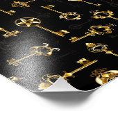 Impression Photo Les Patters de Seamless avec Golden Keys (Coin)