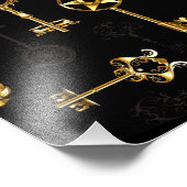 Impression Photo Les Patters de Seamless avec Golden Keys (Coin)
