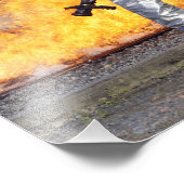 Impression Photo Les pompiers combattent un incendie simulé (Coin)