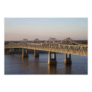 Impression Photo Les ponts Natchez-Vidalia enjambant la