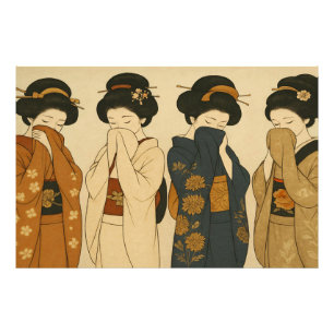 Impression Photo Les Quatre Timides Geishas