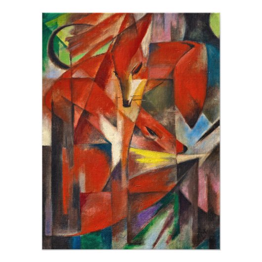 Impression Photo Les renards de Franz Marc (Devant)