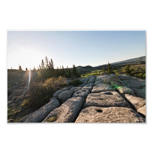 Impression Photo Les "rochers du mystère" dans Cypress Hills SK (Devant)