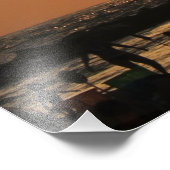 Impression Photo Les silhouettes sur la plage (Coin)