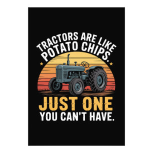 Impression Photo Les tracteurs sont comme des chips