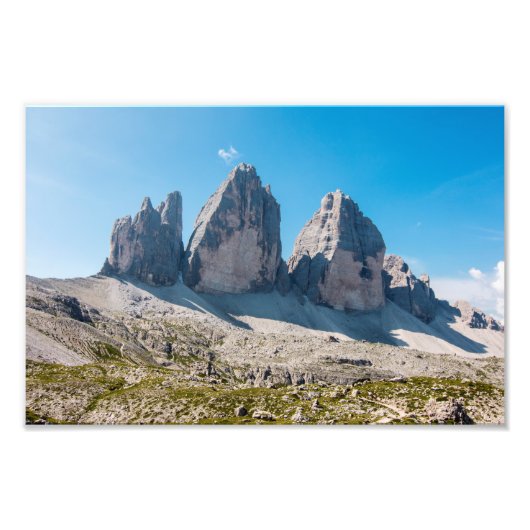 Impression Photo Les trois sommets de Lavaredo (Devant)