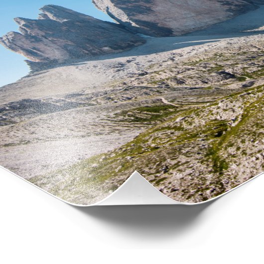 Impression Photo Les trois sommets de Lavaredo (Coin)