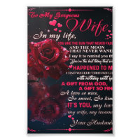 Lettre À Mon Cadeau Femme, Couple Love Cadeau Mari