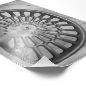 Impression Photo Lettre alphabétique D9 Noir et Blanc 4x6 (Coin)