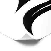 Impression Photo Lettre B de style dragon, alphabet du dragon, mono (Coin)