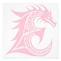 Lettre E de style dragon, alphabet du dragon, mono