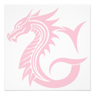 Impression Photo Lettre G de style dragon, alphabet du dragon, mono