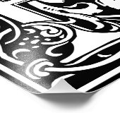 Impression Photo LETTRE MONOGRAPHIQUE EN ALLOCUTION Florale LETTRE  (Coin)