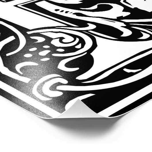 Impression Photo LETTRE MONOGRAPHIQUE EN ALLOCUTION Florale LETTRE  (Coin)