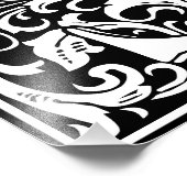 Impression Photo LETTRE MONOGRAPHIQUE S ALPHABET Floral (Coin)