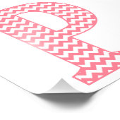 Impression Photo LETTRE P CHEF PINGÉ Pink (Coin)