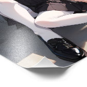 Impression Photo L'étudiant habillé en noir (Coin)