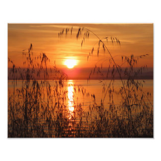 Impression Photo Lever de soleil sur la baie