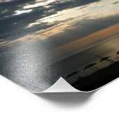 Impression Photo Lever de soleil sur la plage en Grèce Pittoresque  (Coin)