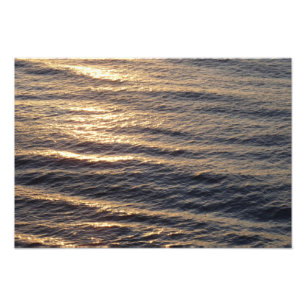 Impression Photo Lever de soleil sur les eaux de l'océan apaisant l