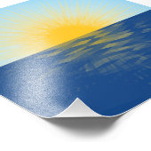 Impression Photo Lever de soleil sur l'océan Nouveaux débuts (Coin)