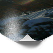 Impression Photo Lever du soleil à travers Icicles hiver Photograph (Coin)