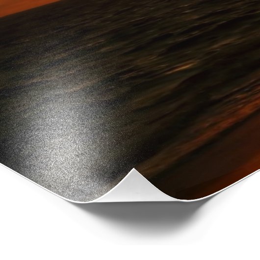 Impression Photo Lever du soleil d'Hawaii à la plage (Coin)