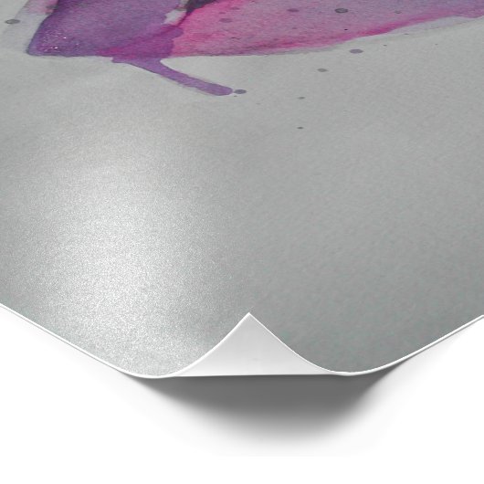 Impression Photo Lèvres de passion violette Imprimer (Coin)