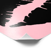 Impression Photo Lèvres rose et noire (Coin)