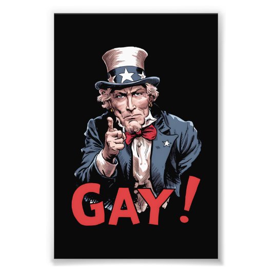 Impression Photo LGBT Gay Ally Pride Mois drôle (Devant)